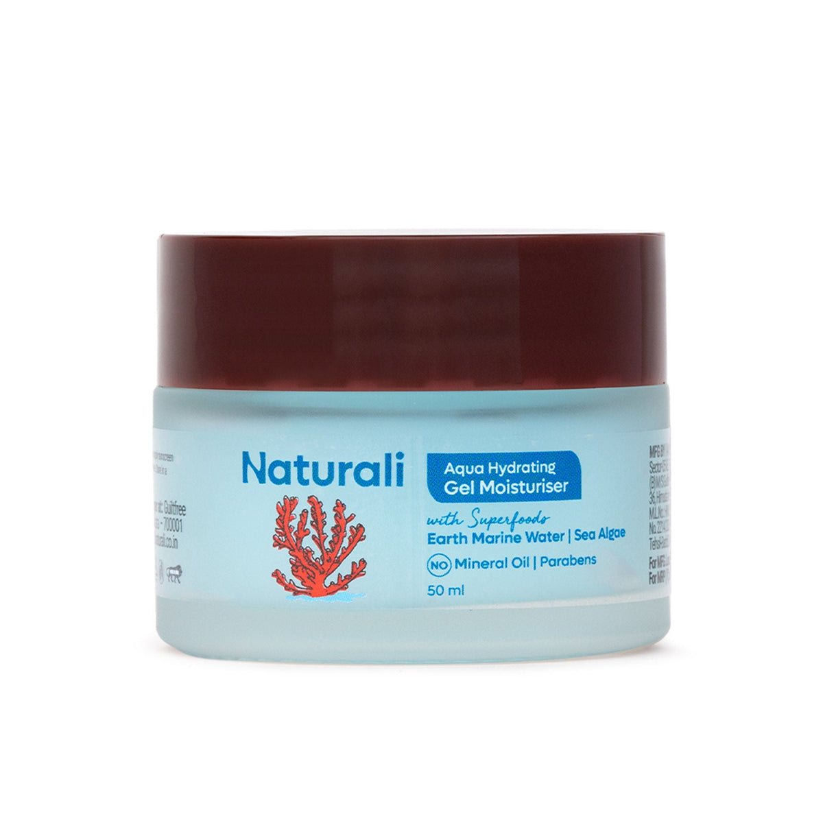 Naturali Aqua Hydrating Gel Moisturiser with Superfoods Earth Marine Water & Sea Algae | Grocsy