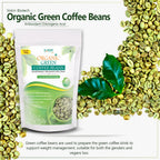 Vokin Biotech Organic Green Coffee Beans Decaffeinated & Unroasted Arabica Coffee For Weight Management | Grocsy