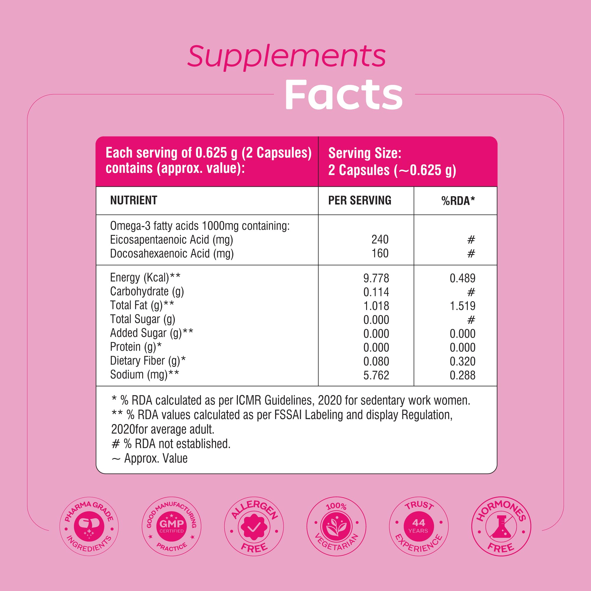 Arth Veg Omega-3 Heart Health Capsules | Grocsy