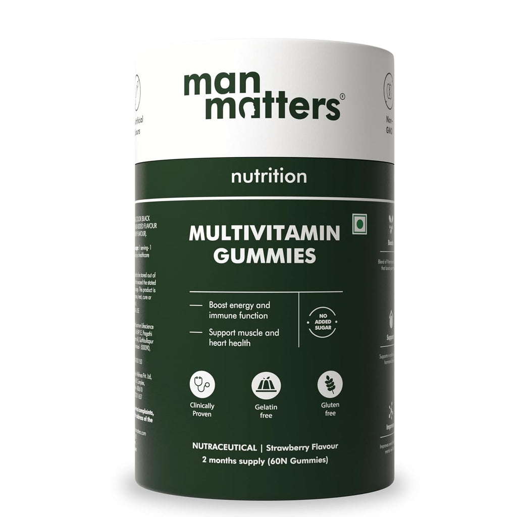 Man Matters Multivitamin Gummies For Men - Strawberry Flavor | Grocsy