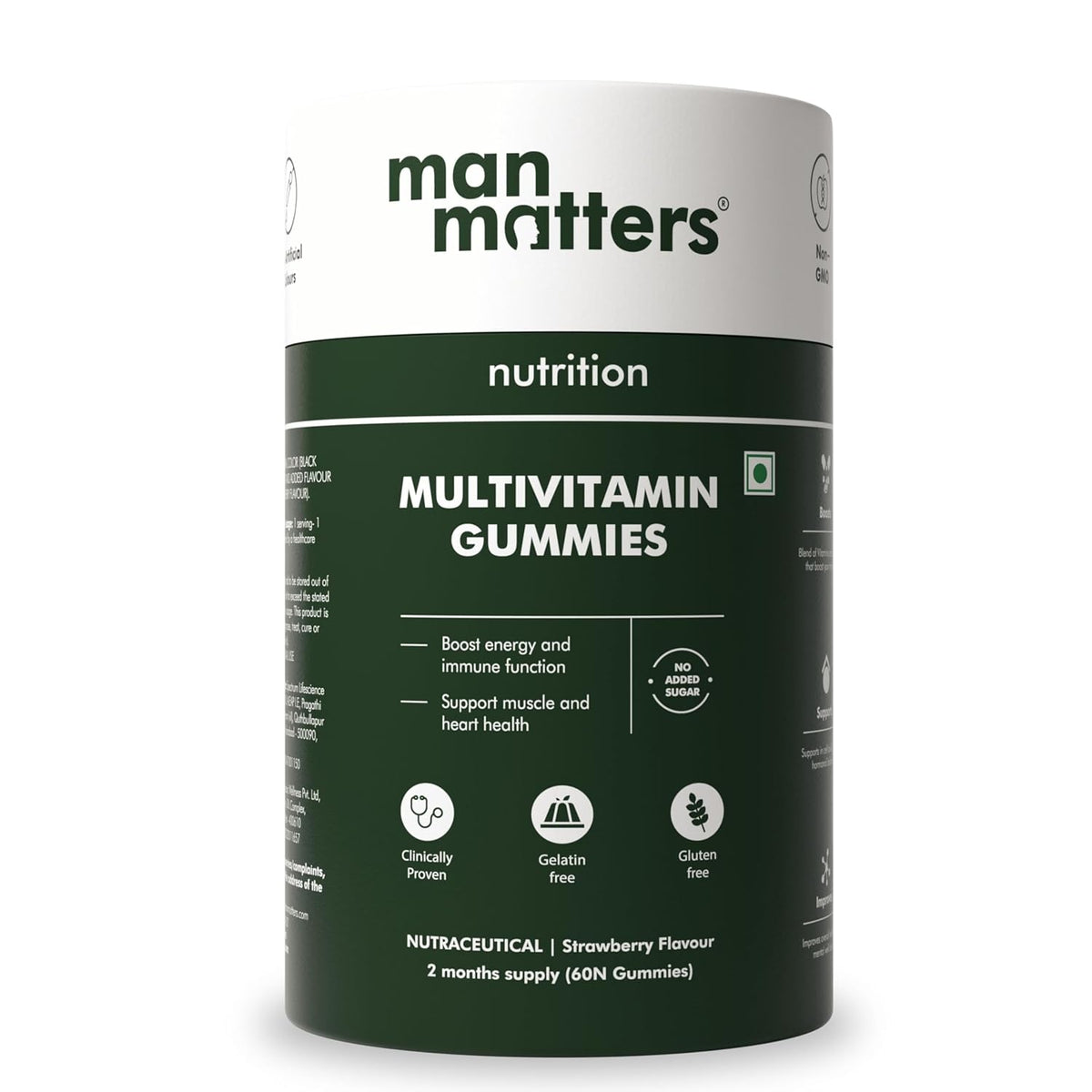 Man Matters Multivitamin Gummies For Men - Strawberry Flavor | Grocsy