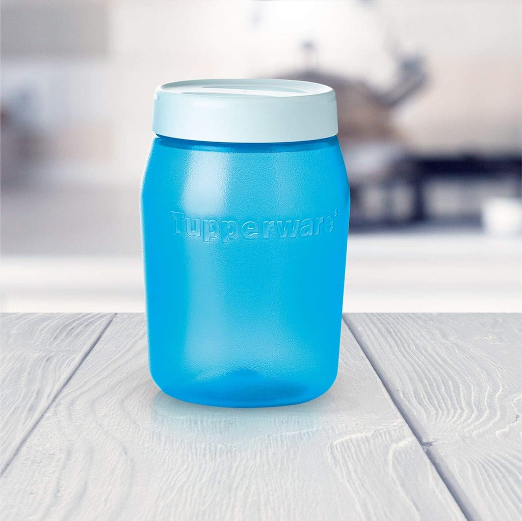 Tupperware Plastic Storage Container - 1.5 Litre, 1 Piece, Blue | Grocsy