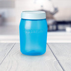 Tupperware Plastic Storage Container - 1.5 Litre, 1 Piece, Blue | Grocsy