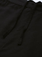 Juniper Women Black Rayon Flex Solid Slim Fit Pant/Slim Pant | Grocsy