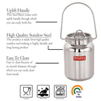 HAZEL Stainless Steel Oil and Ghee Air Tight Container-4 Litre | Grocsy