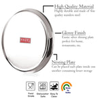 HAZEL Stainless Steel Plates Set|Dinner & Lunch Set of 6, 25.5 cm | Grocsy