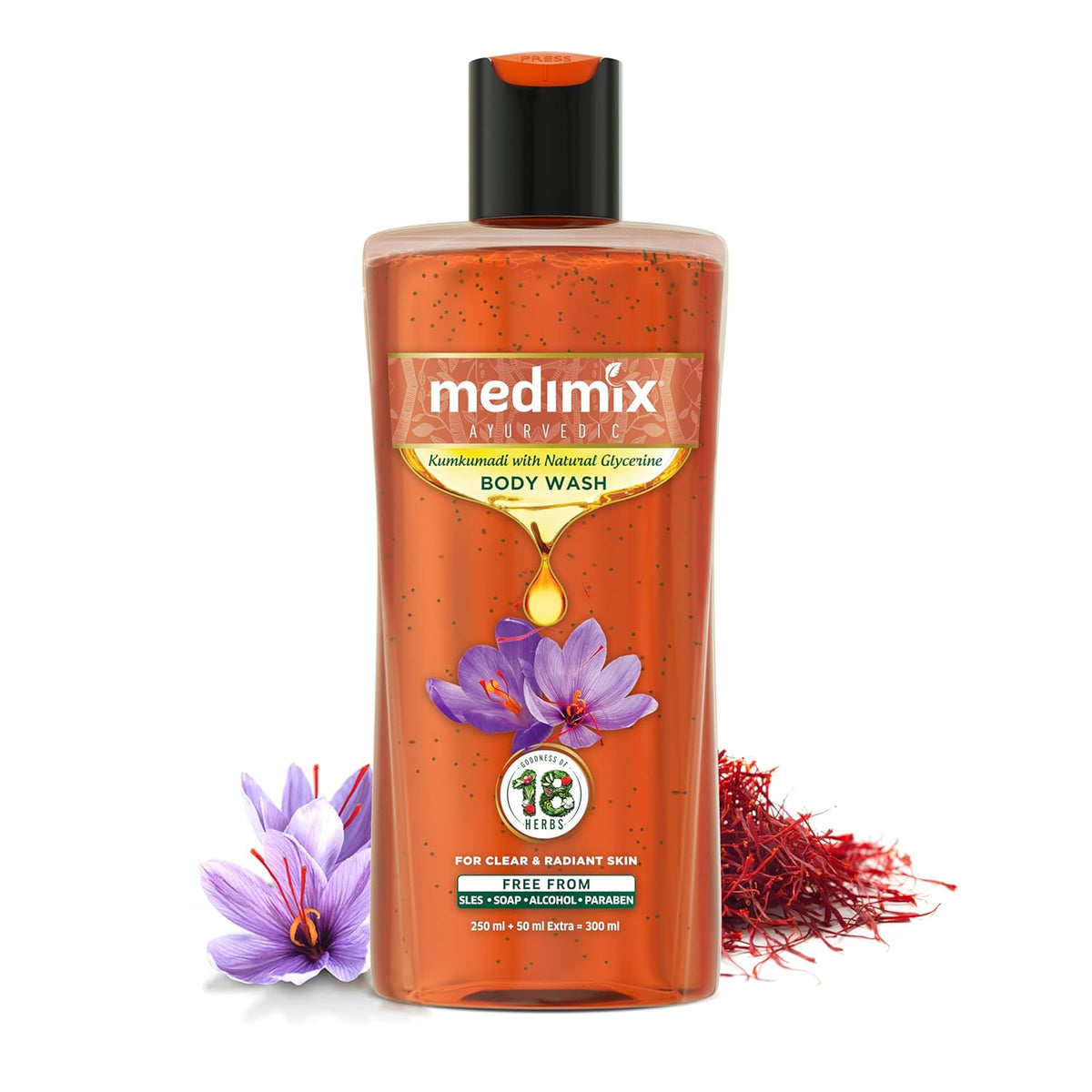 Medimix Ayurvedic Kumkumadi Body Wash | Grocsy