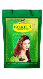 Kokila 100% Natural & Herbal Henna Mehandi Powder With 6 Ayurvedic Herbs, Organic Hair Colour | Grocsy