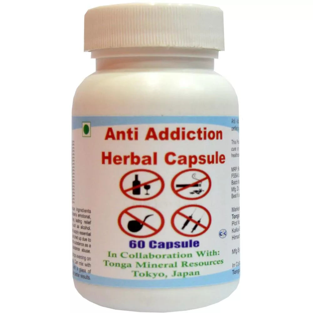 Tonga Herbs Anti Addiction Herbal Capsules | Grocsy