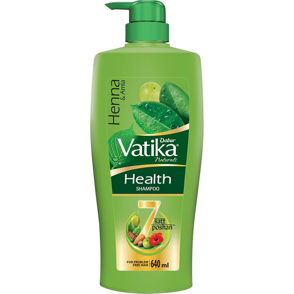 Dabur Vatika Health Shampoo For Smooth, Shiny & Nourished Hair, Repairs Hair damage, Controls Frizz, For All Hair Types | Grocsy