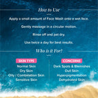 Aqualogica Radiance+ Smoothie Face Wash | Grocsy