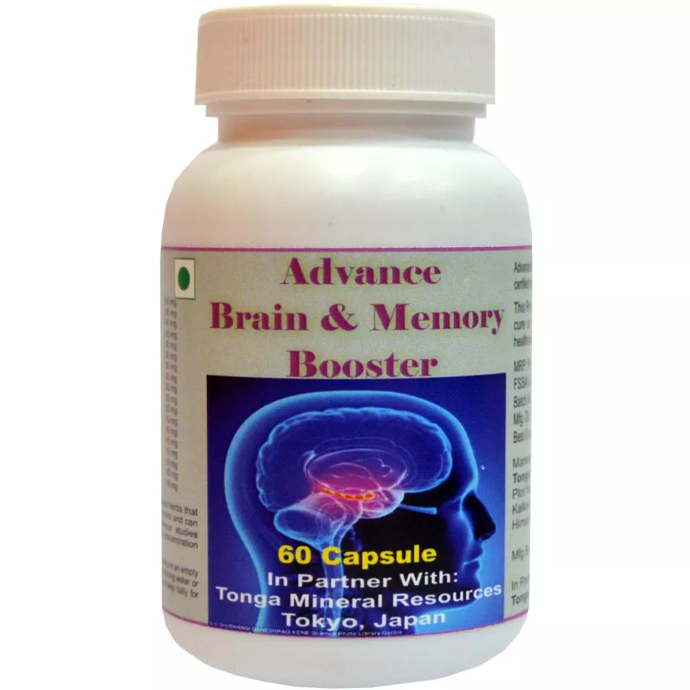 Tonga Herbs Advance Brain And Memory Booster Capsules | Grocsy