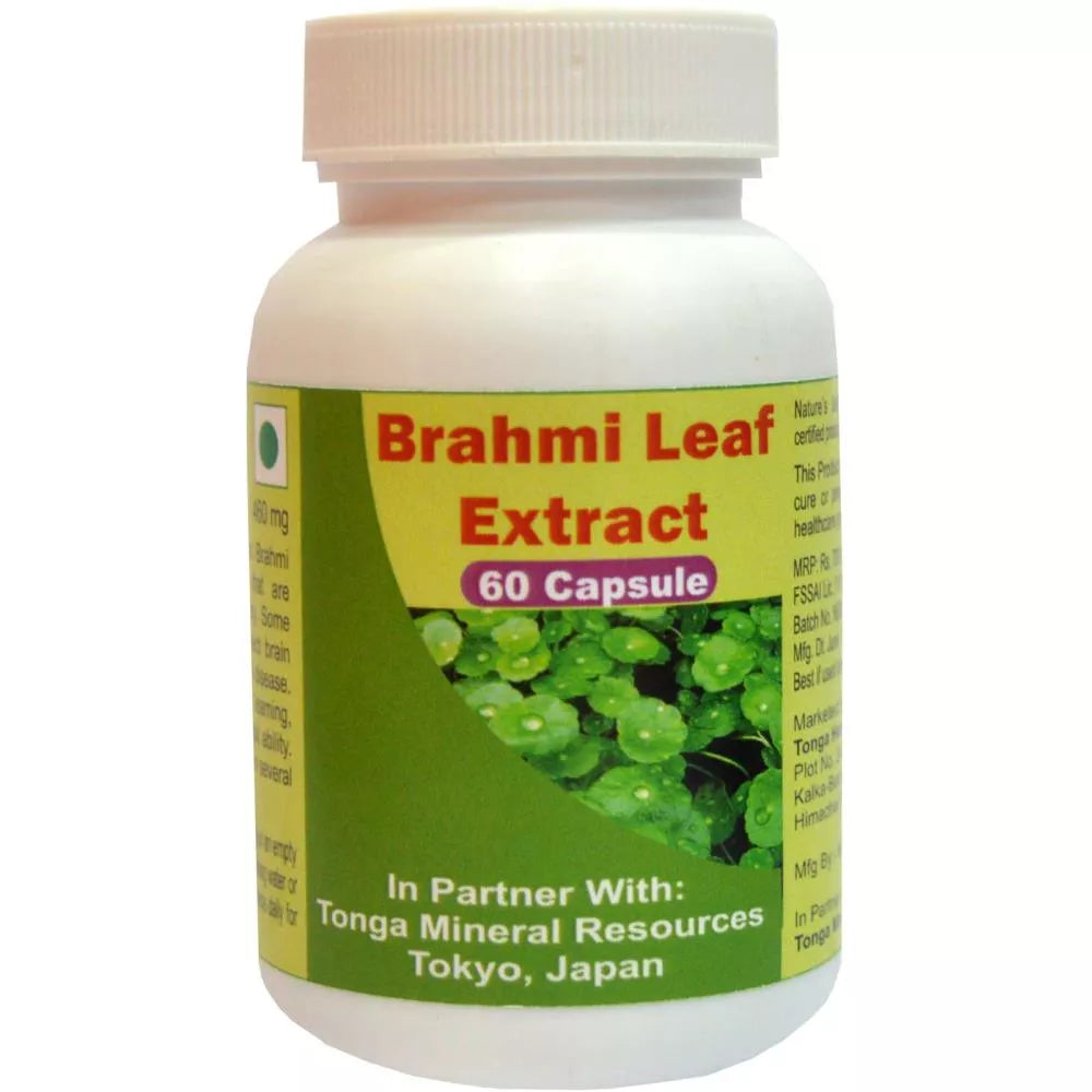 Tonga Herbs Brahmi Leaf Extract Capsules | Grocsy