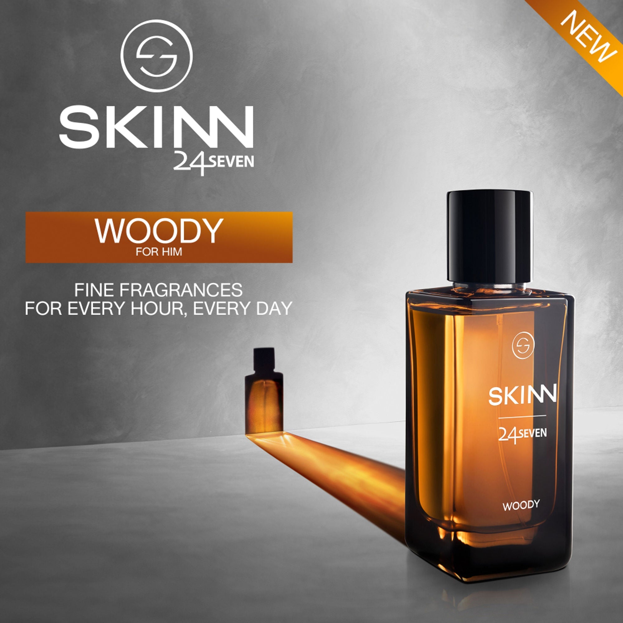 Skinn By Titan 24Seven Perfume for Men - Woody Eau De Parfum | Grocsy