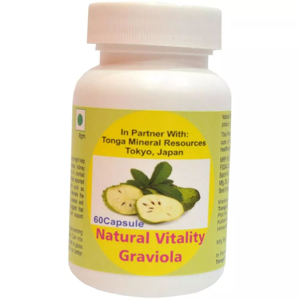 Tonga Herbs Natural Vitality Graviola Capsules | Grocsy