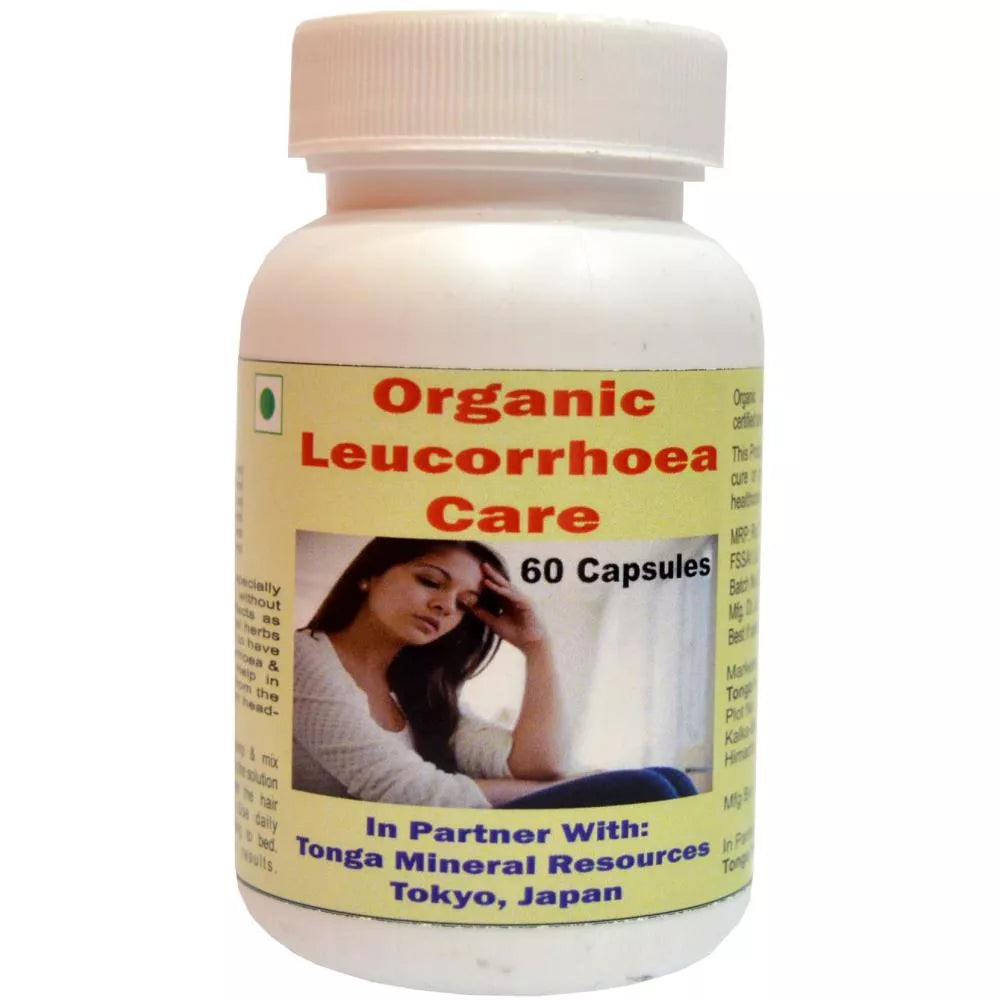 Tonga Herbs Organic Leucorrhoea Care Capsules | Grocsy