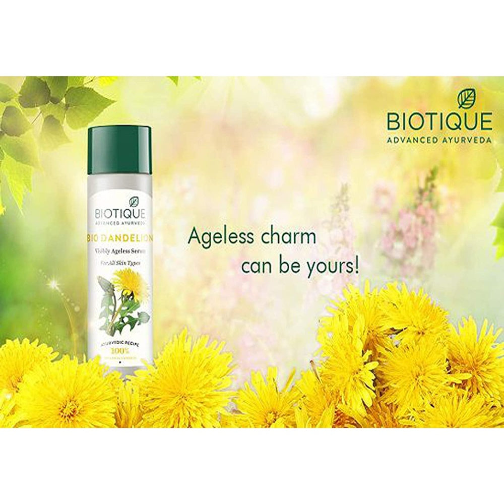 Biotique Bio Dandelion Visibly Ageless Serum 190 ml | Grocsy