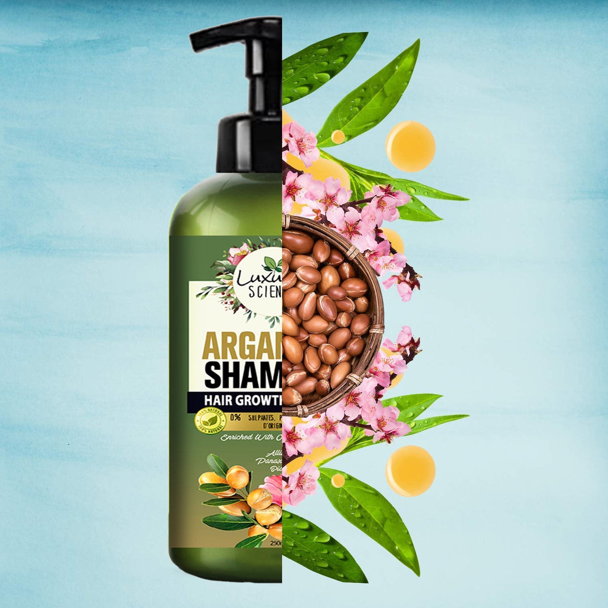 Luxura Sciences Moroccan Argan Oil Shampoo | Grocsy