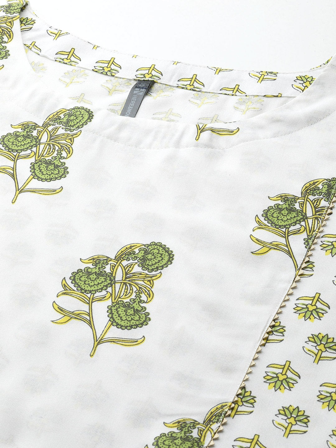 HERE&NOW Printed Regular Kurta with Palazzos | Grocsy