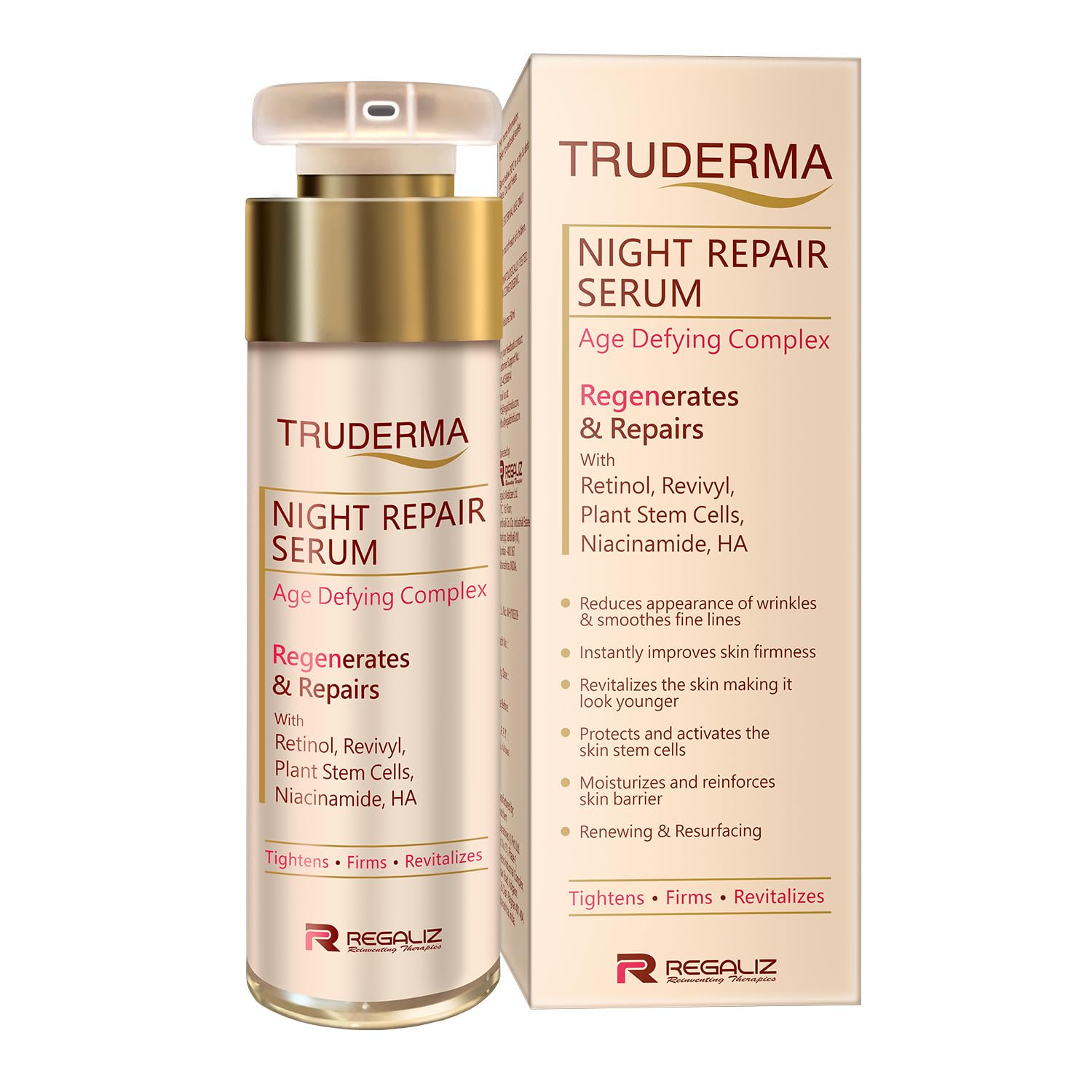Truderma Regen Night Repair Serum For Skin Ageing | Grocsy