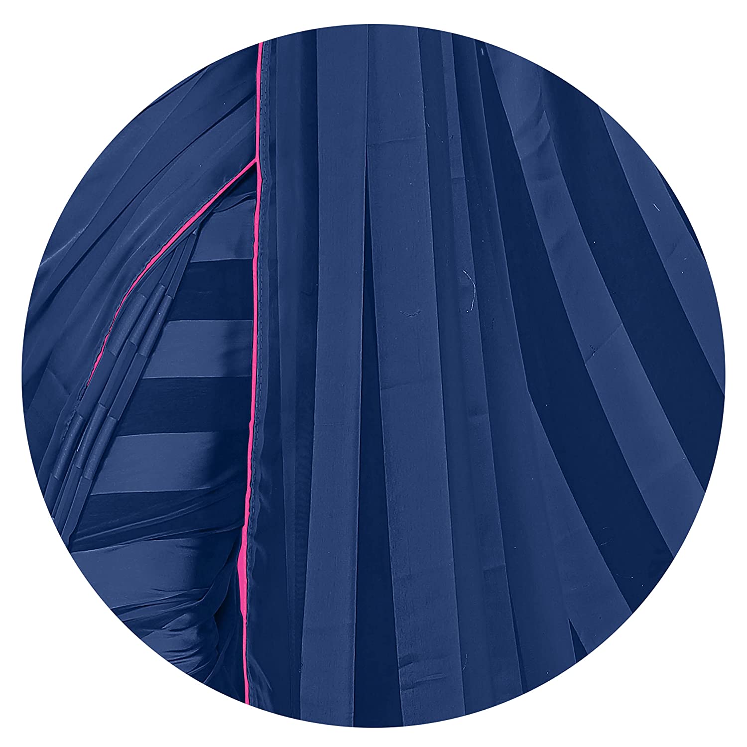 Mirchi Fashion Women'S Georgette Shiny Satin Stripes Laining Pattern Saree | Grocsy