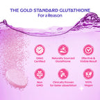 Chicnutrix Glow 500mg Effervescent Tablets - Strawberry & Lemon Flavor, For Glow & Radiance Skin | Grocsy