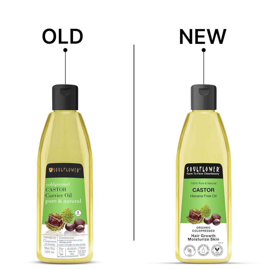Soulflower Coldpressed Castor Carrier Oil Pure & Natural | Grocsy