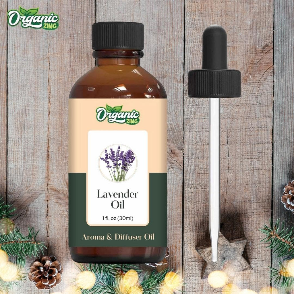 Organic Zing Lavender Aroma & Diffuser Oil for Festive Season, Spice up Your Christmas/Holiday/X-Mas/New Year Diffuser Oil | Grocsy