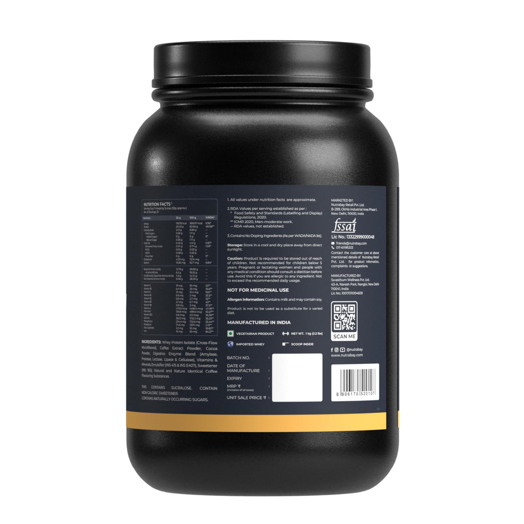 Nutrabay Gold Isolate  Whey Protein Powder | Grocsy