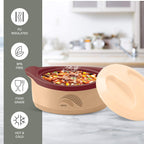 Milton New Marvel 1000 Inner Steel Casserole For Roti/Chapati - Brown Color | Grocsy