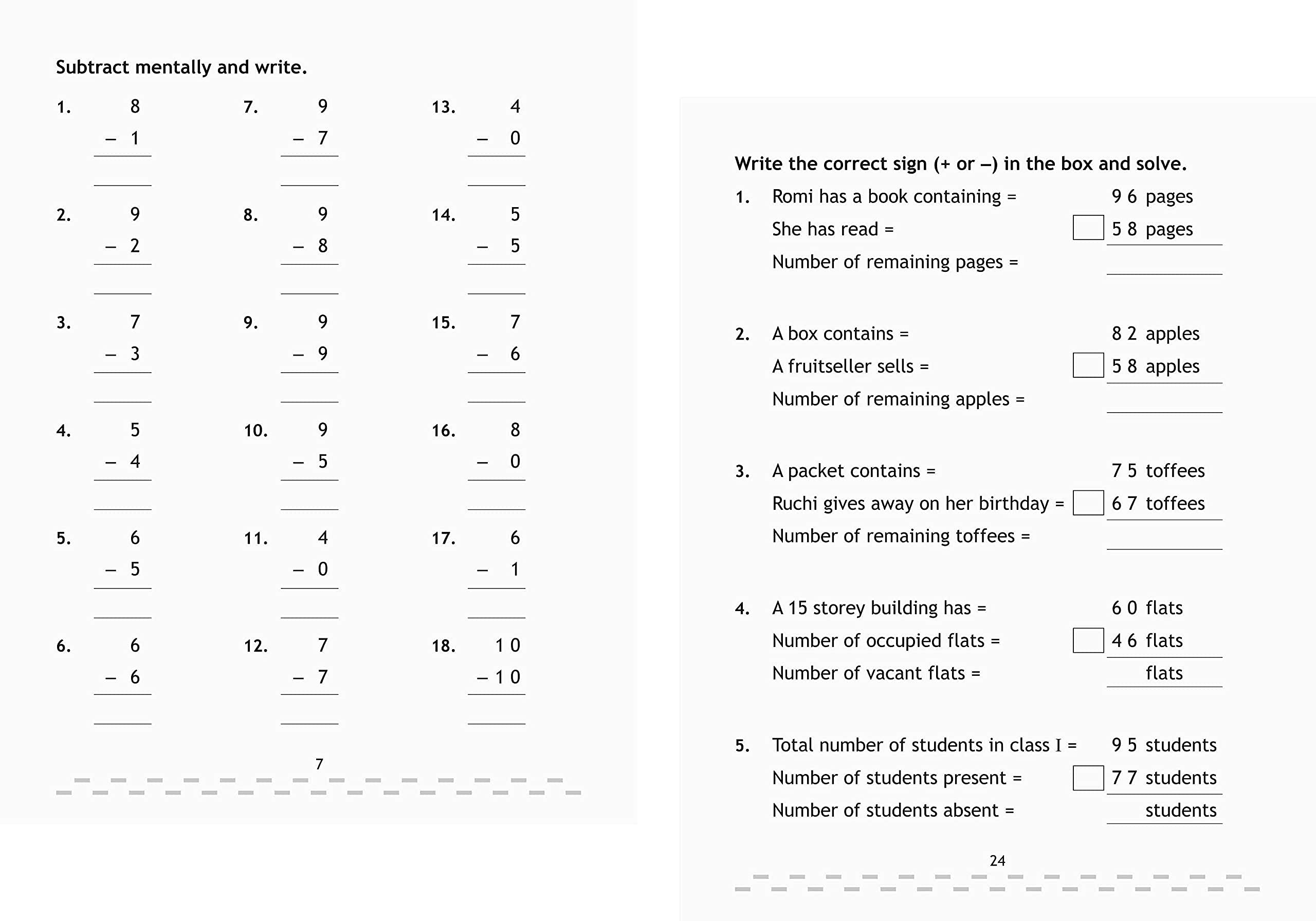 Scholars Hub Addition, Subtraction, Multiplication & Division Book For Kids Combo (Set Of 4 Books) | 192 Pages | Grocsy