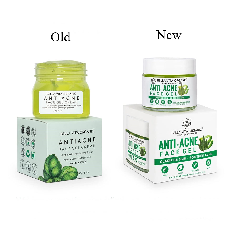 Bella Vita Organic Anti Acne Face Gel Creme | Grocsy