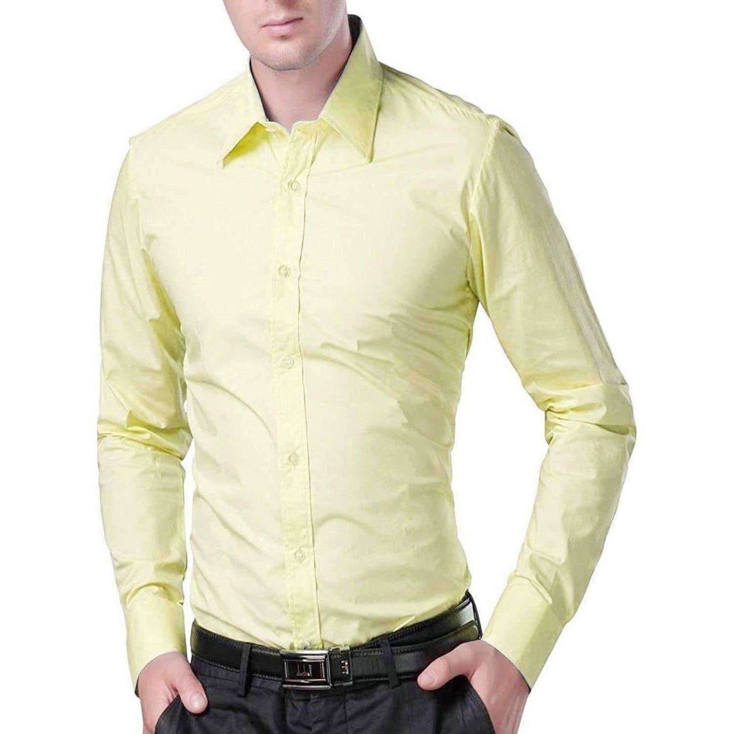 Men's Cotton Solid Full Sleeve Shirts | Grocsy