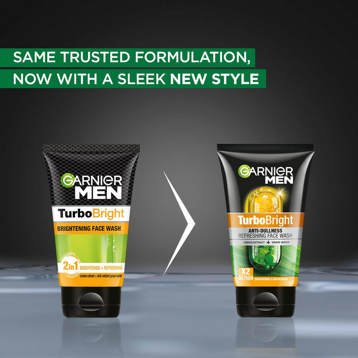 Garnier Men Turbo Bright Brightening Face Wash | Grocsy