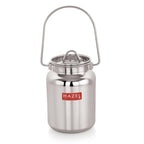 HAZEL Stainless Steel Oil and Ghee Air Tight Container-4 Litre | Grocsy