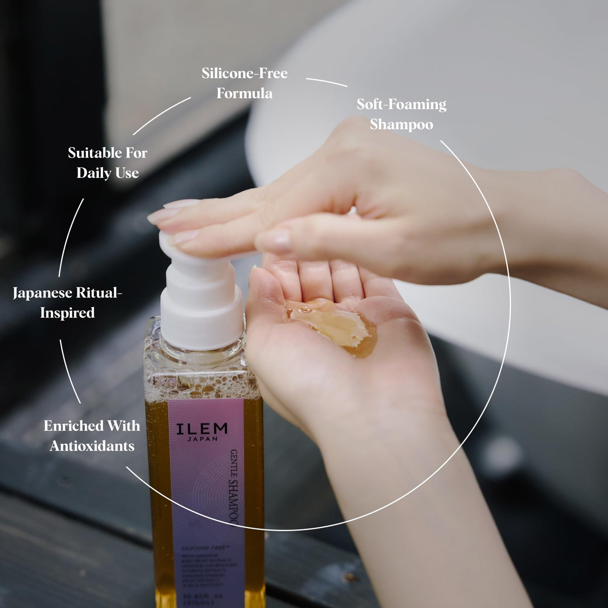 ILEM JAPAN Gentle Mild Japanese Shampoo | Grocsy