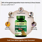 Himalayan Organics Korean Ginseng 800 mg Vegetarian Capsules | Grocsy