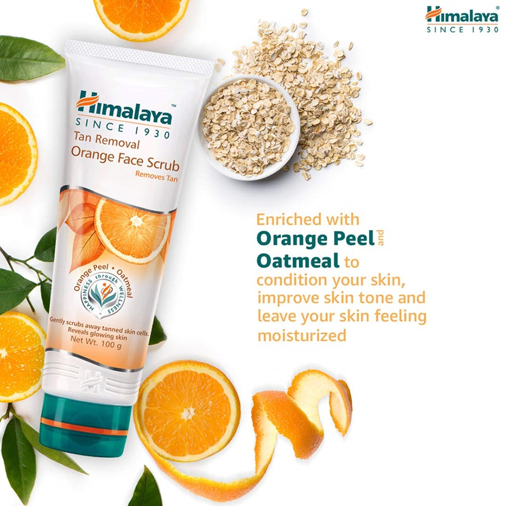 Himalaya Herbals Tan Removal Orange Face Scrub | Grocsy