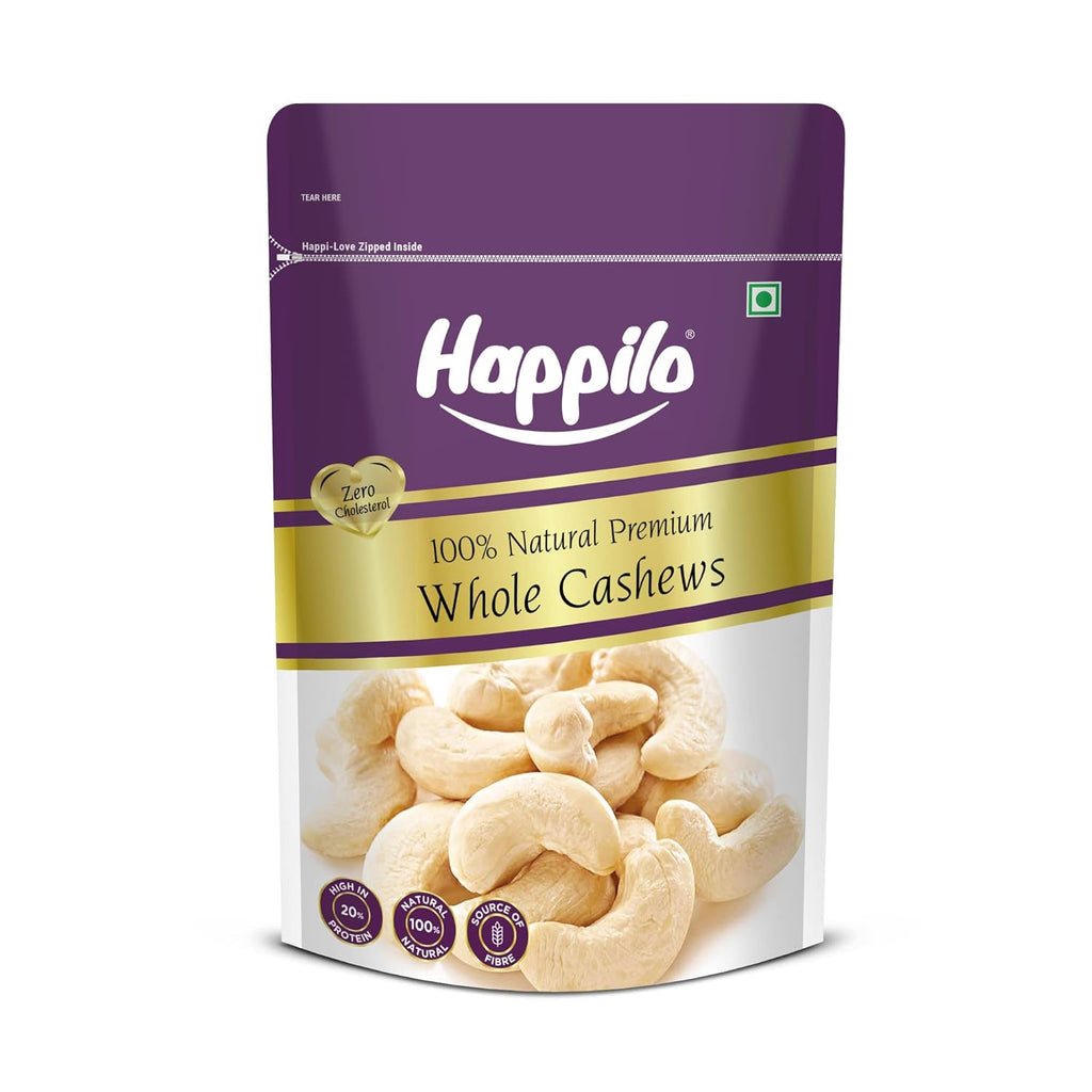 Happilo Premium Whole Cashew Nuts | Grocsy