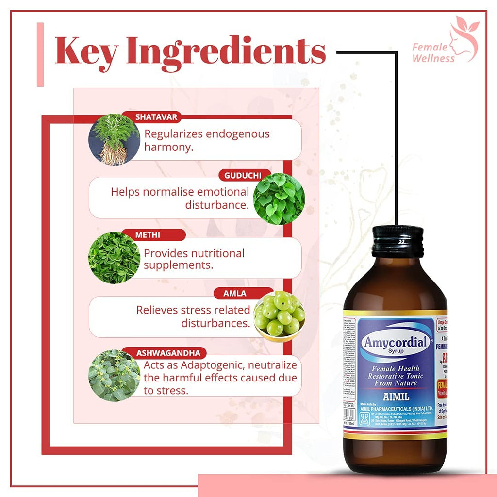 Aimil Ayurvedic Amycordial Syrup | Grocsy