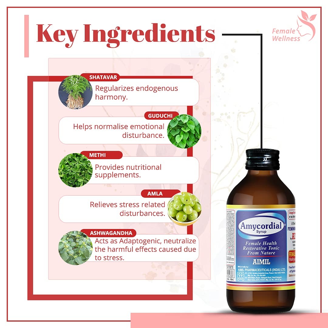 Aimil Ayurvedic Amycordial Syrup | Grocsy