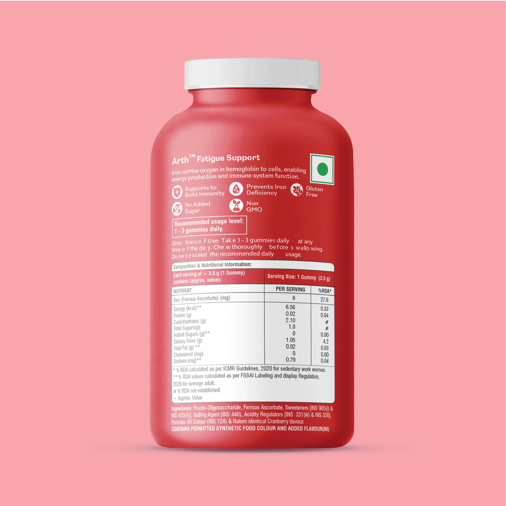 Arth Fatigue Support Iron Gummies | Grocsy