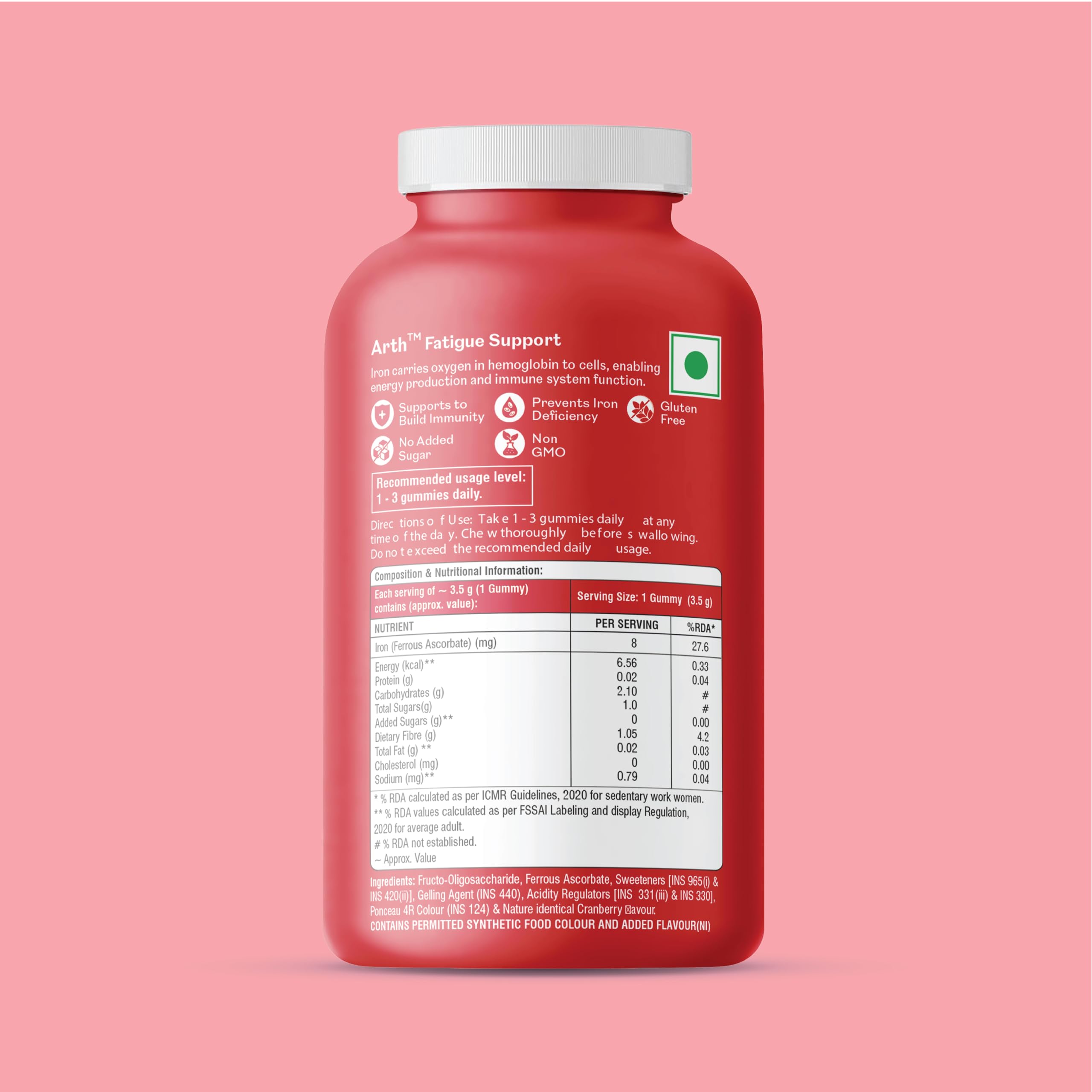 Arth Fatigue Support Iron Gummies | Grocsy