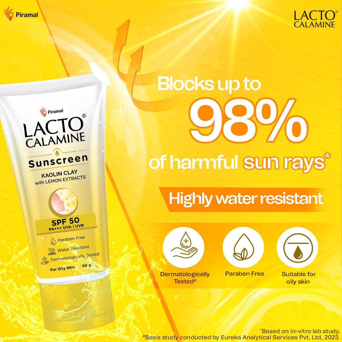 Lacto Calamine Daily Sunshield Matte Look Sunscreen SPF 50 PA +++ | Grocsy