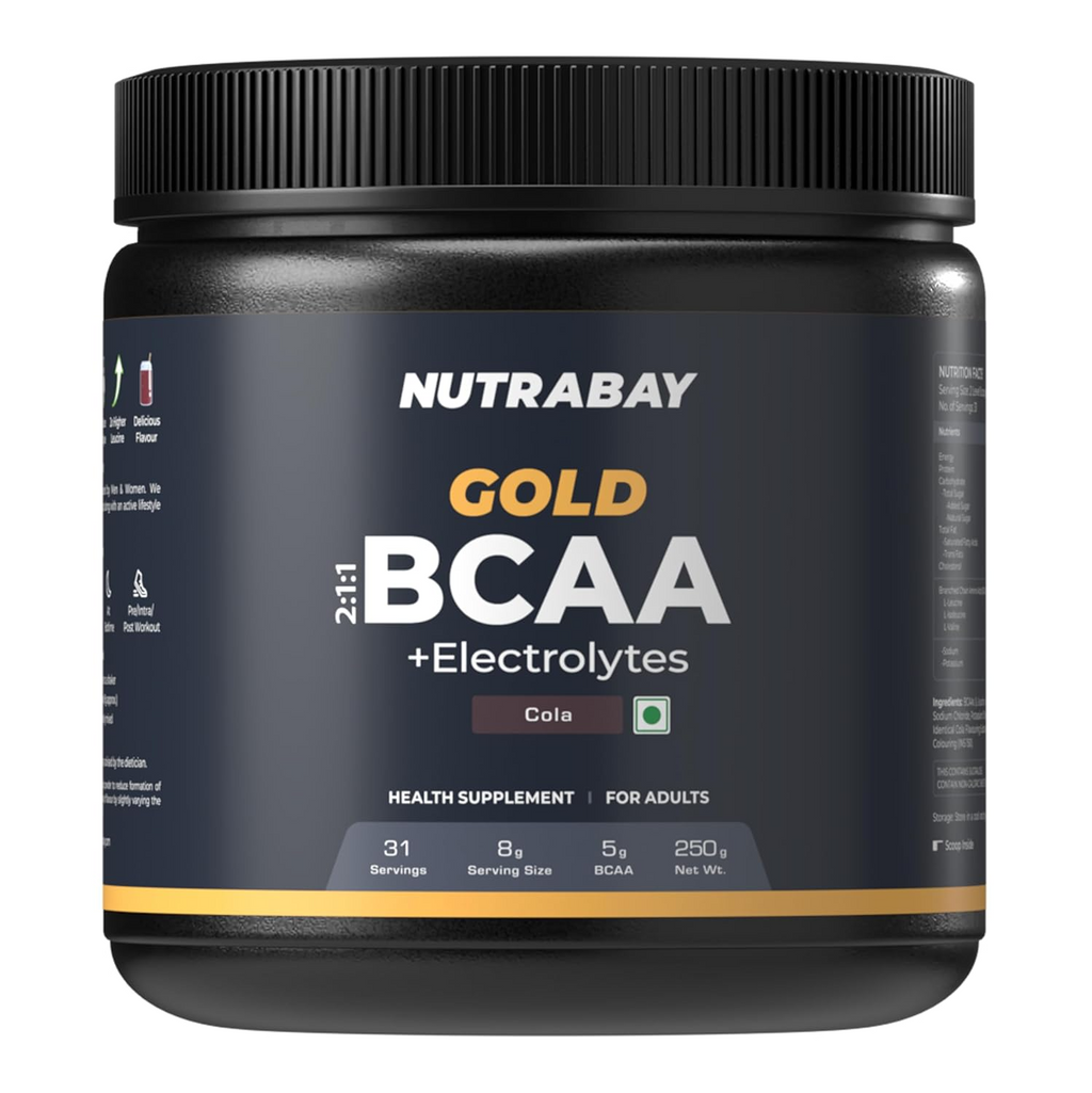 Nutrabay Gold BCAA 2:1:1 with Electrolytes - Cola | Grocsy