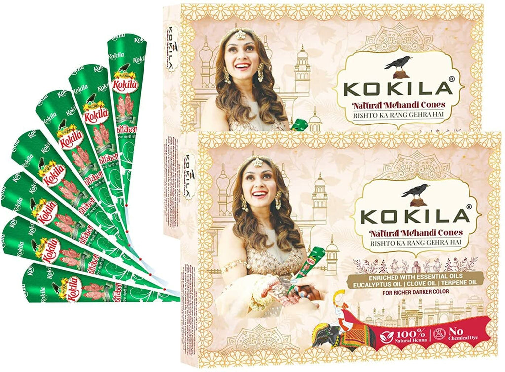 Kokila Natural Mehandi Cones | Grocsy