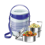 Milton Econa Stainless Steel Lunch Box - 3 Box Insulated Lunch Set | Grocsy