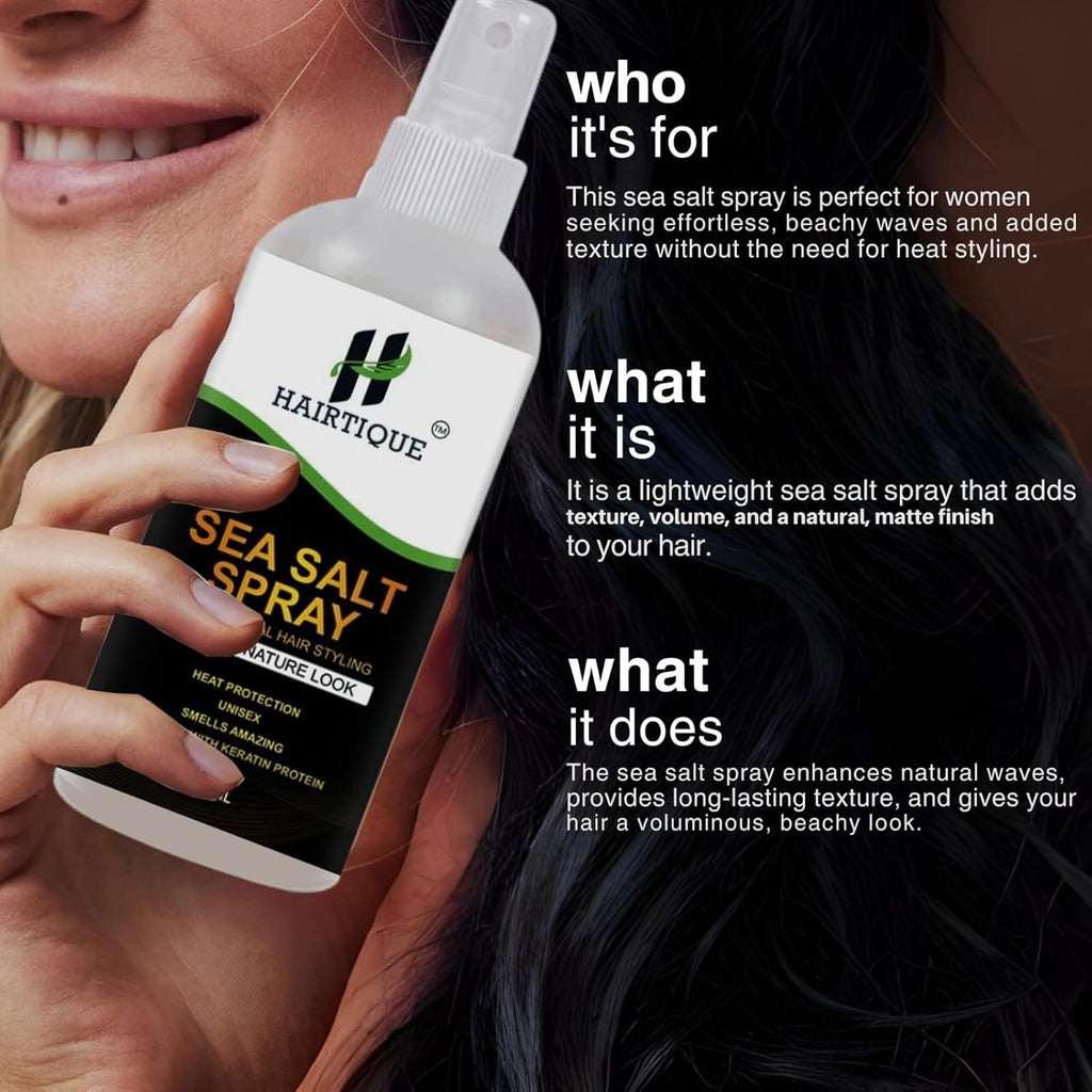 Samisha Sea Salt Spray For Hair Volume, Texture, Smooth Hair & Hair Styling | Grocsy