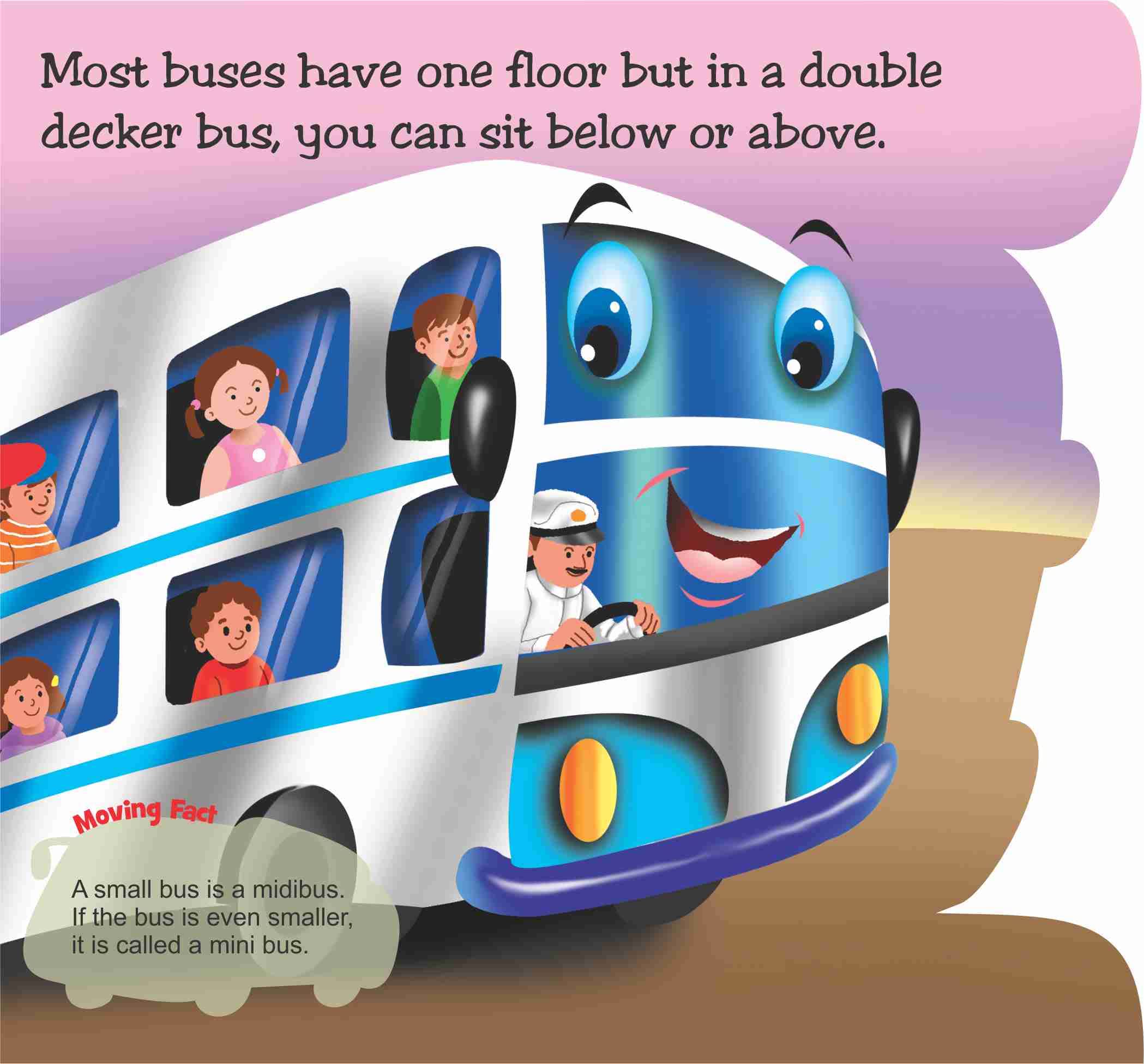 Flying Colours Cut Out Board Book - Bus | Grocsy