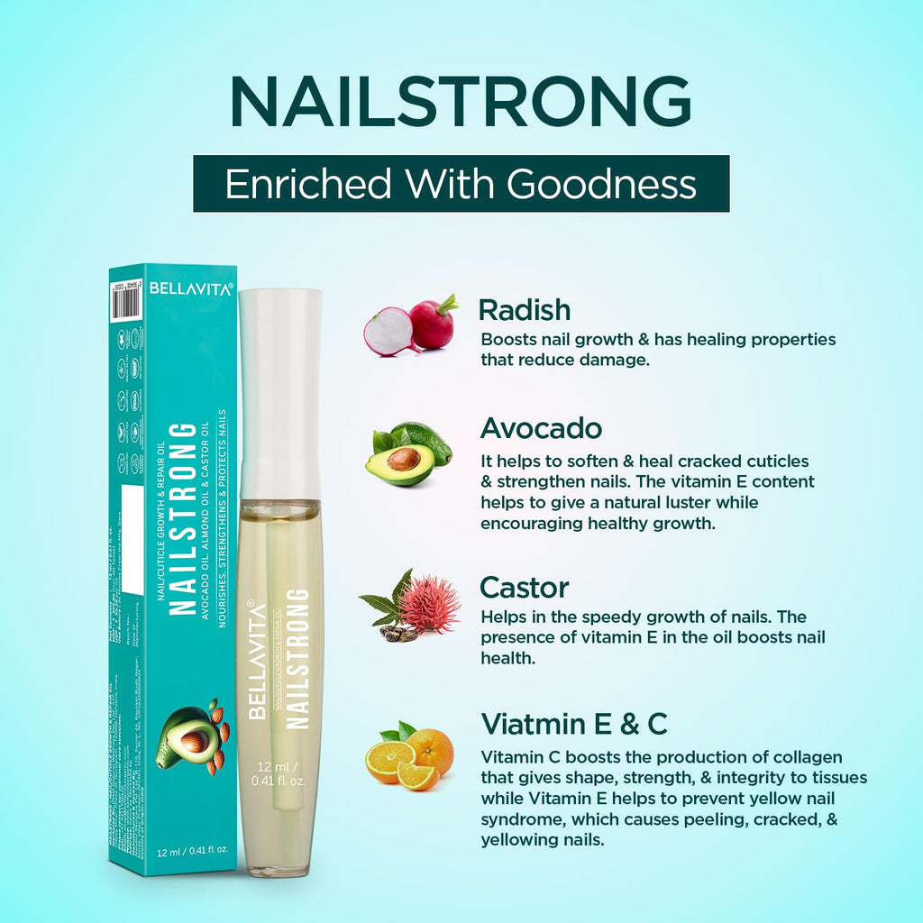 Bella Vita Organic Nail Strong Oil | Grocsy